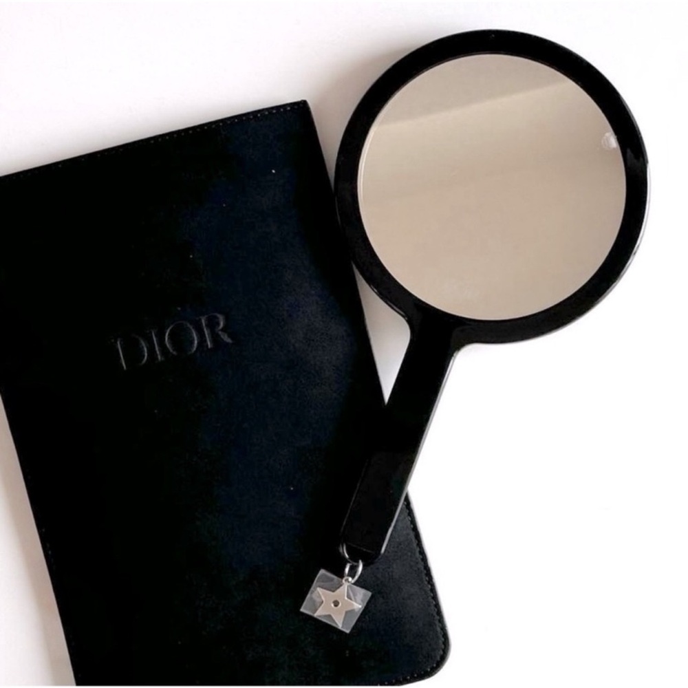 Dior Black Patent Cannage Hand Mirror - Picture 3 of 8
